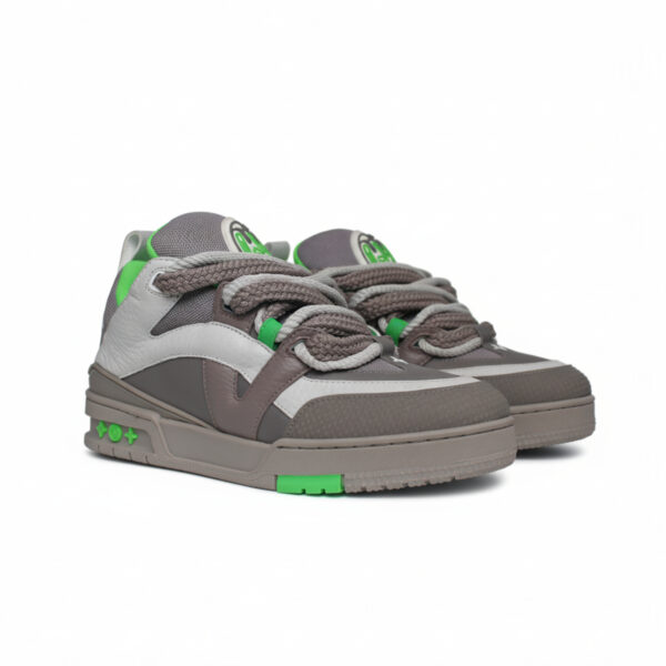 Louis Vuitton LV Skate Sneaker Grey Green Men's – Image 2