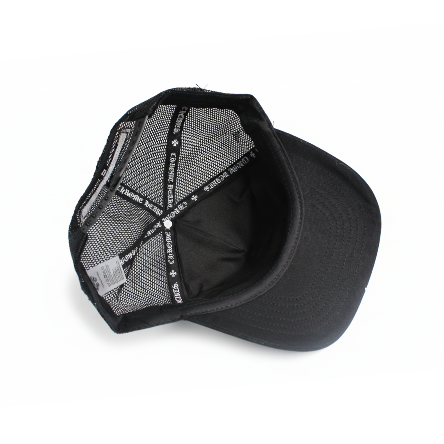 Casquette Chrome Hearts Hollywood dent en or noir/blanc de la Collection – Image 4